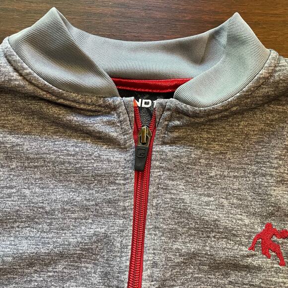 Kids Boys AND1 Zip Up Jacket Gray Black Red Size XL (14/16) EUC - Picture 6 of 8